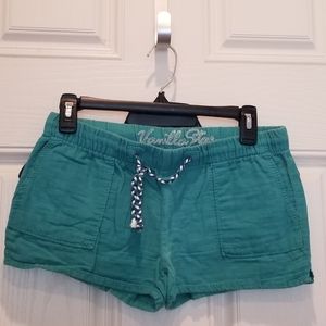 Navy Green Cloth Shorts